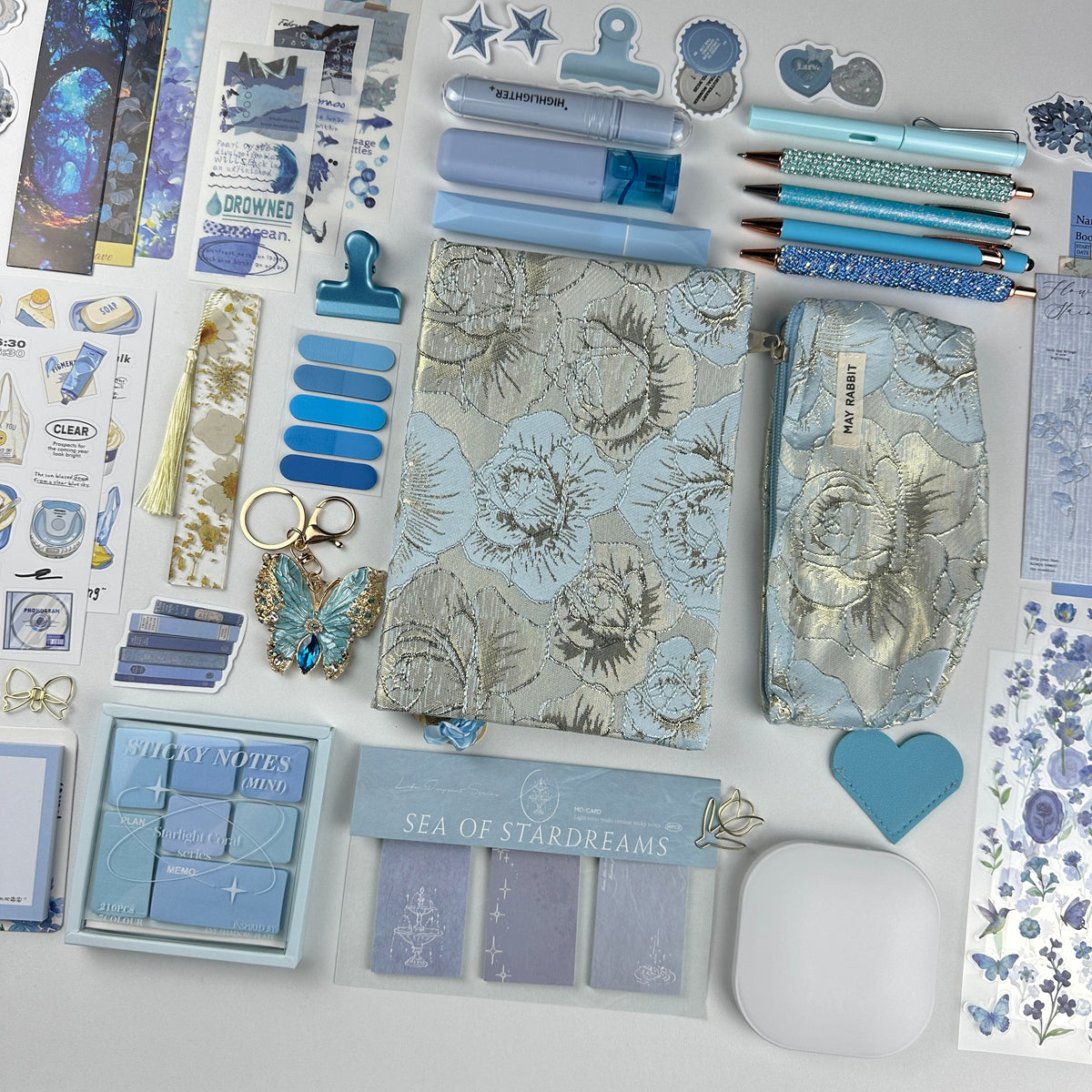 Silver Sky Box | Blue and Silver Stationery Gift Set