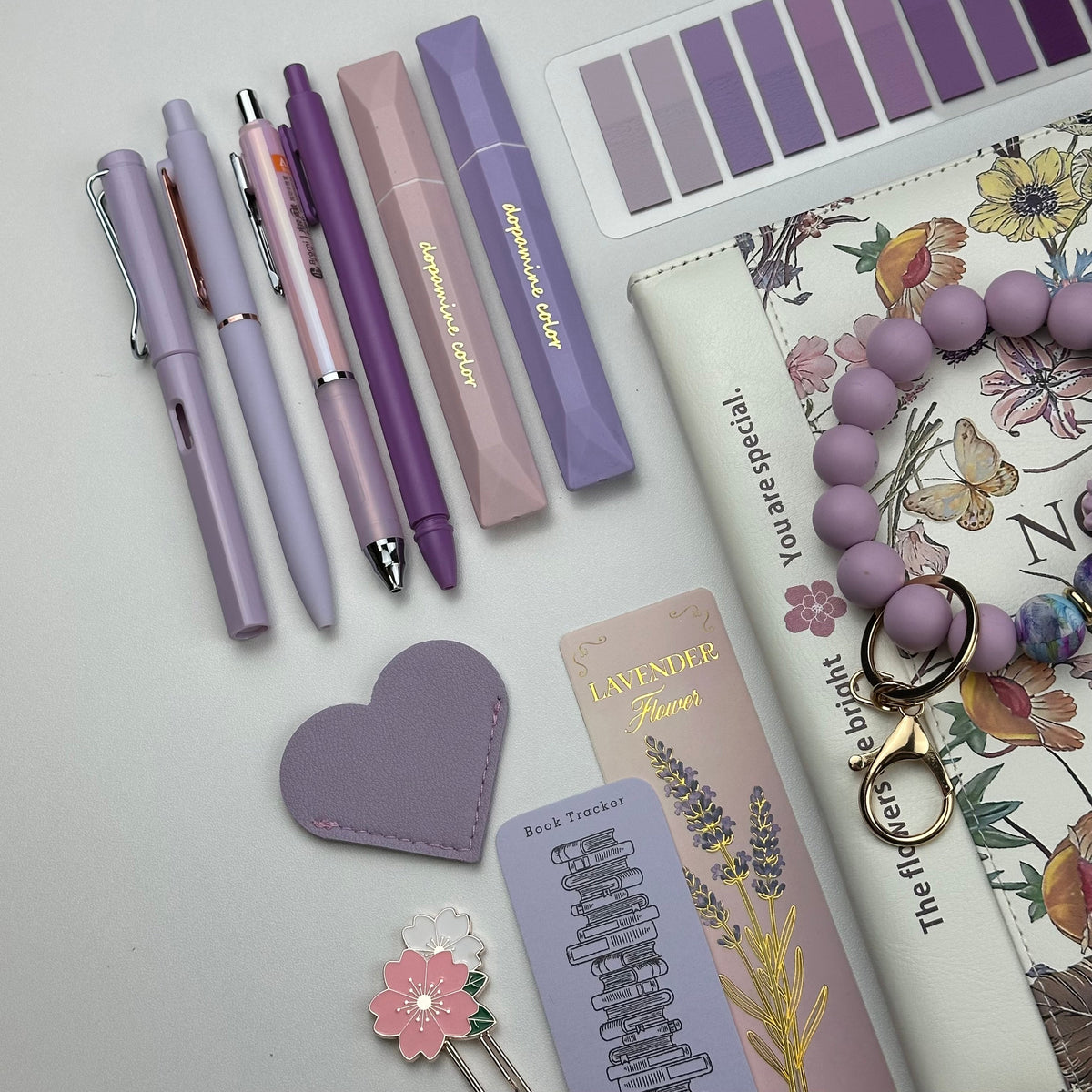 Lilac Blossom Box | Lilac Floral Stationery Gift Set