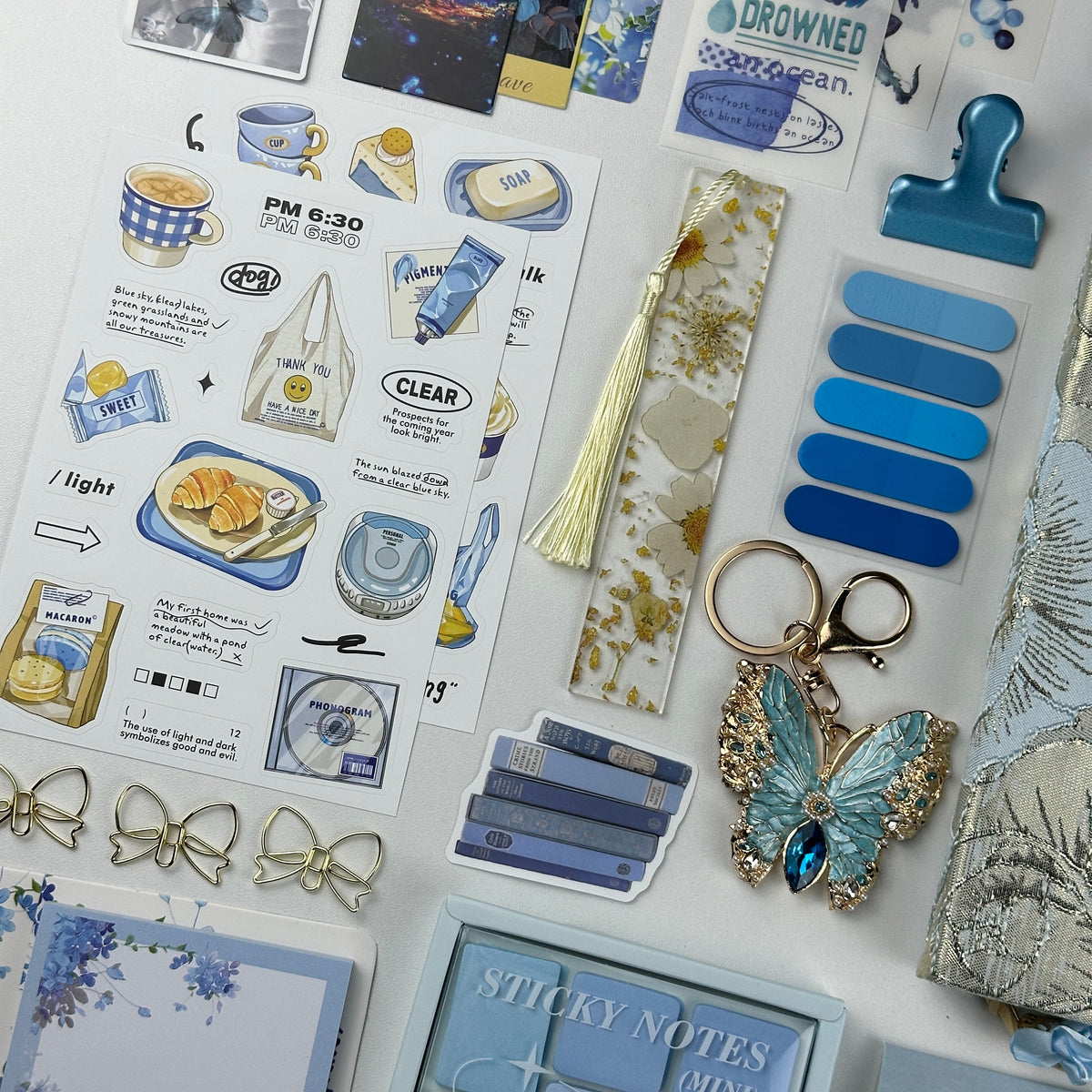 Silver Sky Box | Blue and Silver Stationery Gift Set