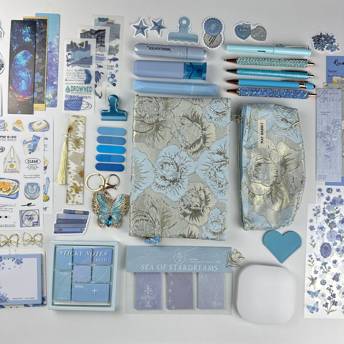 Silver Sky Box | Blue and Silver Stationery Gift Set
