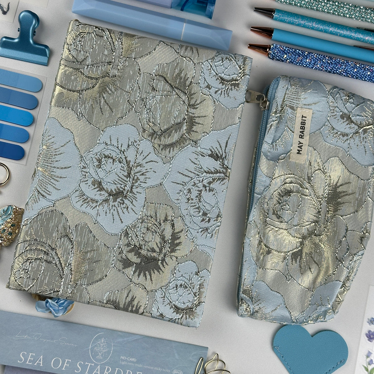 Silver Sky Box | Blue and Silver Stationery Gift Set
