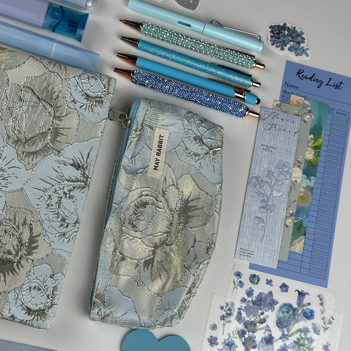 Silver Sky Box | Blue and Silver Stationery Gift Set