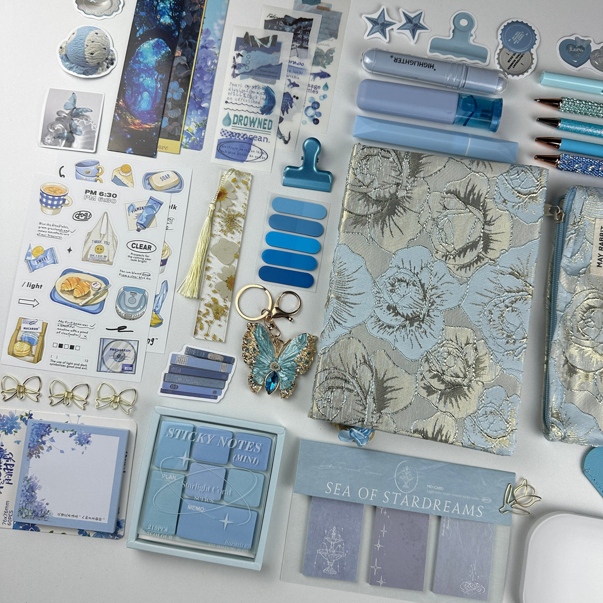 Silver Sky Box | Blue and Silver Stationery Gift Set